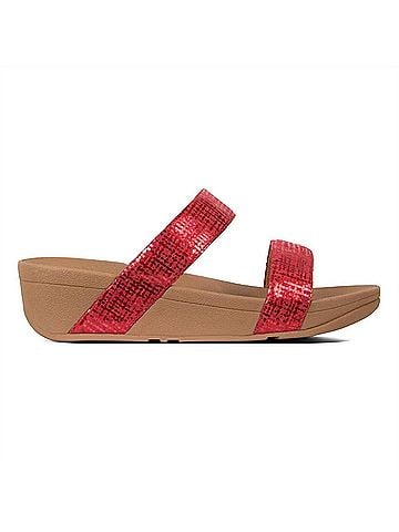 FitFlop Lottie Chainprint Slide in Adrenaline Red (view 1)