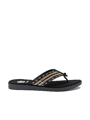 Yellow Box Women's Datha Flip Flop Sandal in Black (view 1)
