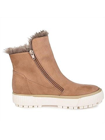 Journee Collection Women's Jezzy Ankle Boots in Tan (view 1)