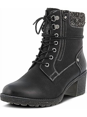 Spring Step Women's Hellewn Moto Boots in Black (view 2)