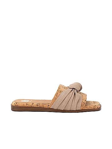 Yellow Box Women's Kimia Slide Sandal in Cork (view 1)
