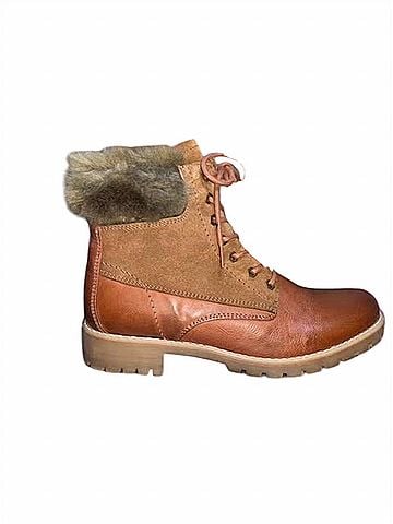 Eric Michael Women's Utah Booties in Cognac (view 1)