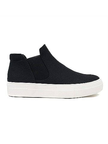 SODA Women's Woods Slip-On High Top Sneaker in Black (view 1)
