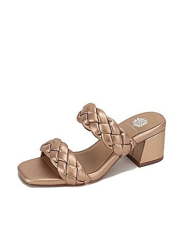 Yellow Box Women's Carlen Heel Sandals in Rose Gold (view 2)