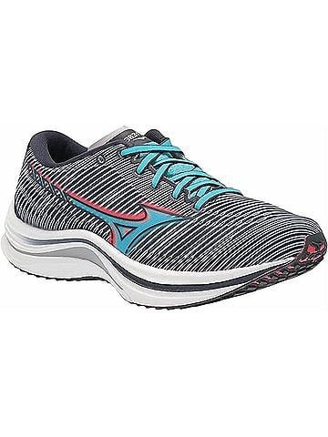 Mizuno Women's Wave Rebellion Sneaker in India Ink-Scuba Blue (view 1)