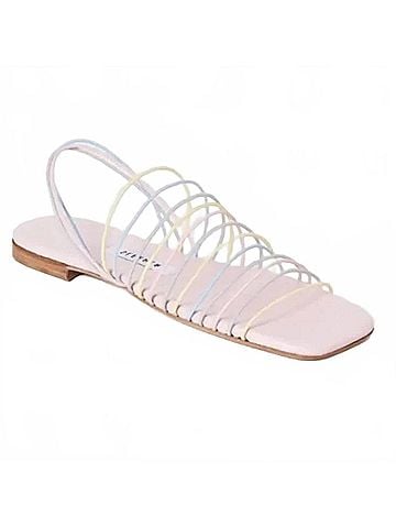 Sleeper Women's Macaroni Strappy Sandals in Pastel Pink (view 1)