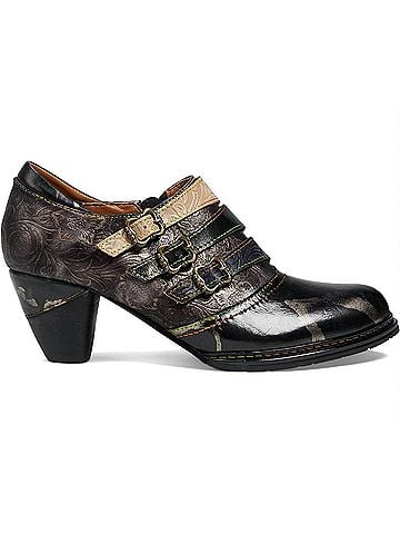 Spring Step Women's Graphic Pump in Black Metallic (view 1)
