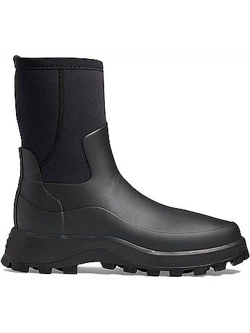 Hunter Women's City Explorer Short Rain Boot in Black (view 1)
