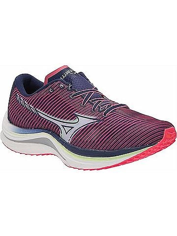 Mizuno Women's Wave Rebellion Running Shoe in Diva Pink-Indigo White (view 1)