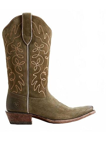 Ariat Women's Jukebox Suede Boots in Soft Olive (view 1)
