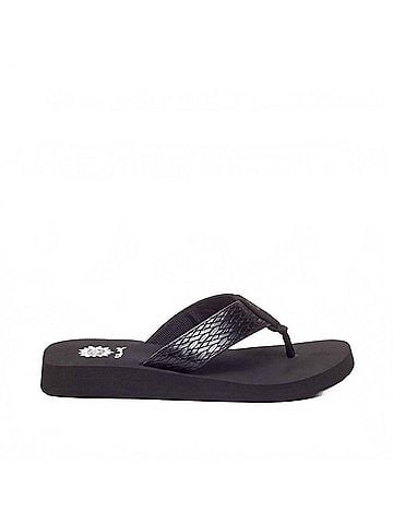 Yellow Box Women's Flax Sandal in Black (view 1)