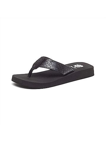 Yellow Box Women's Flax Sandal in Black (view 2)