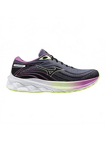 Mizuno Women's Wave Skyrise 5 Roxy Running Shoe in Wild Wind-Black (view 1)