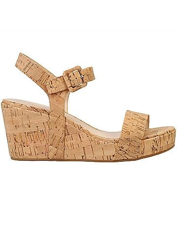 Pelle Moda Women's Wiltz Wedge Sandals in Natural Cork (view 1)