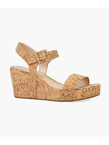 Pelle Moda Women's Wiltz Wedge Sandals in Natural Cork (view 2)