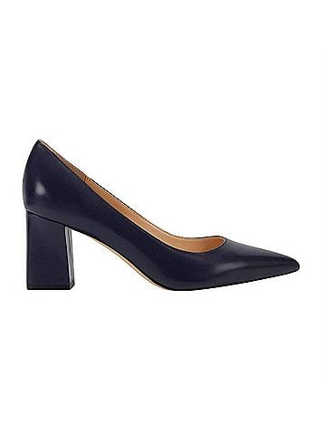 Marc Fisher Women's Zala Pump in Black Leather (view 1)