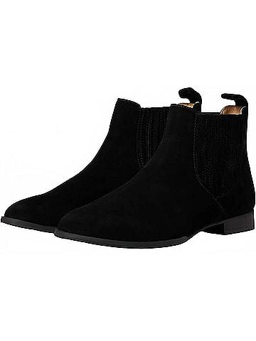 Jack Rogers Women's Pippa Suede Chelsea Boots in Black (view 2)