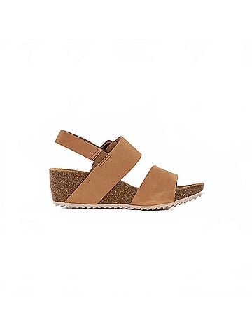 Eric Michael Women's Lake Wedge Sandal in Camel (view 1)