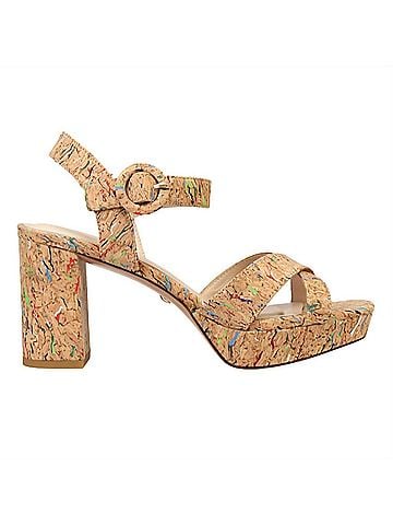 Pelle Moda Women's Andrei Cork Heels in Multicolor (view 1)