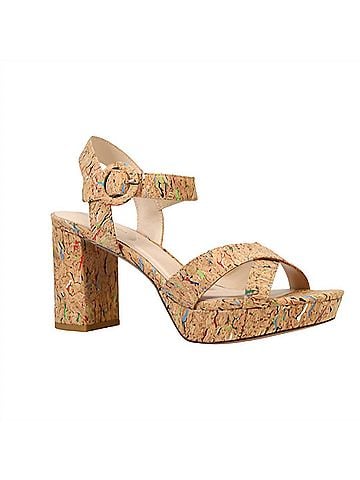 Pelle Moda Women's Andrei Cork Heels in Multicolor (view 2)