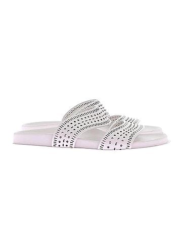 Alaïa Women's Leather Mules in White (view 1)