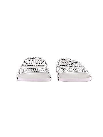 Alaïa Women's Leather Mules in White (view 2)