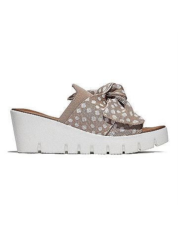 Bernie Mev Women's Venti Freesia Sandals in Blush White Polka Dots (view 1)
