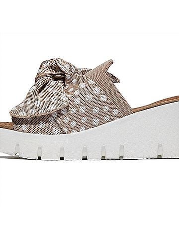 Bernie Mev Women's Venti Freesia Sandals in Blush White Polka Dots (view 2)