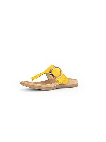 Gabor Women's 4370110 T-Bar Sandals in Yellow (view 2)