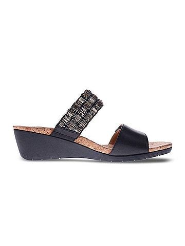 Revere Women's Sorrento Sandal in Onyx (view 1)