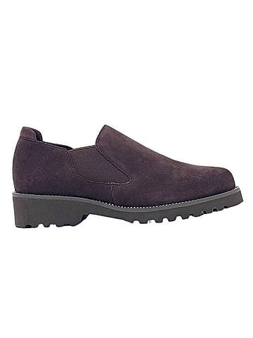 VANELi Women's Zivana Weatherproof Slip-On Shoes in Brown Suede (view 1)
