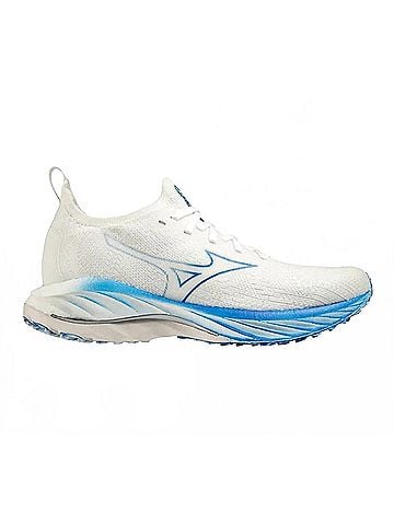 Mizuno Women's Neo Wind Shoes in Undyed White-Peace Blue (view 1)