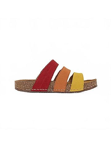 Josef Seibel Women's Hannah Leather Sandals in Yellow Multi (view 1)