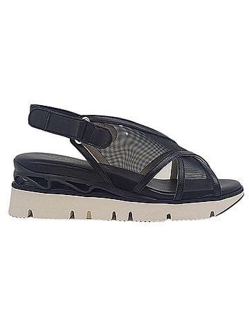 Softwaves Women's Ria Slingback Wedge Sandals in Black (view 1)