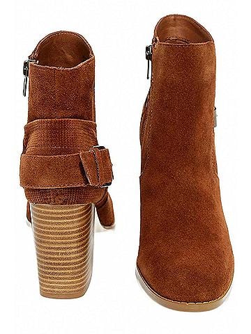 Sbicca Women's Lorenza Suede Bootie in Cognac (view 2)