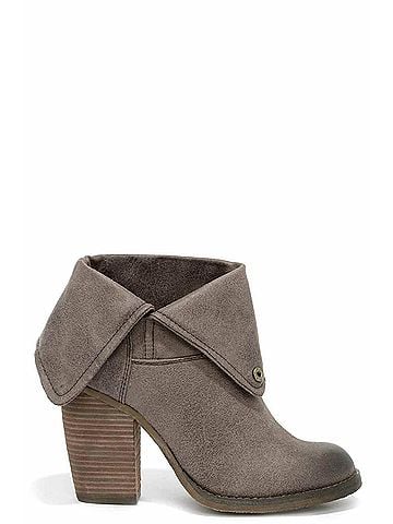 Sbicca Women's Chord Fold Over Bootie in Taupe (view 1)
