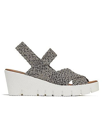 Bernie Mev Women's Venti Buttercup Wedge Sandals in Wheat (view 1)