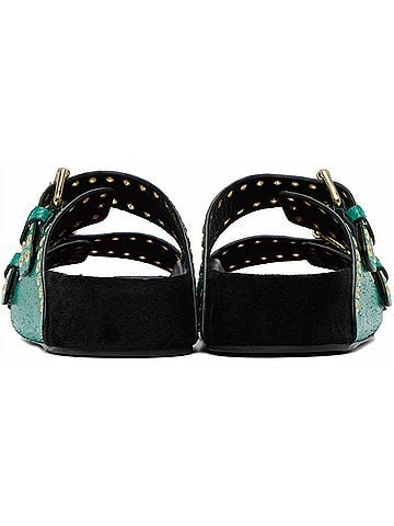 Isabel Marant Women's Lennyo Sandal in Emerald (view 2)