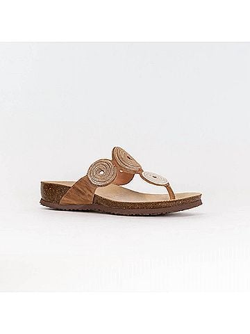 Think! Women's Julia Sandal in Nude Kombi (view 2)