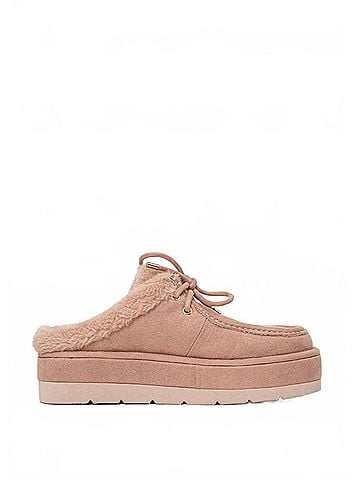 Shu Shop Women's Tulsa Suede Mules in Pink Suede (view 1)