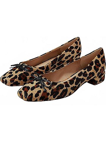 fs/ny Women's Mabel Haircalf Flat Shoes in Beige (view 2)