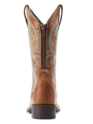 Ariat Womens Round Up Zip Back Boot in Desert Sand (view 2)