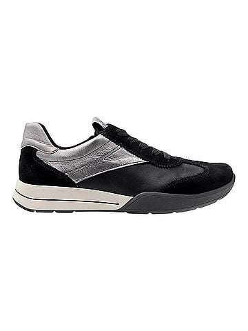 Ara Women's Myrtle Sneakers in Black/Graphite (view 1)