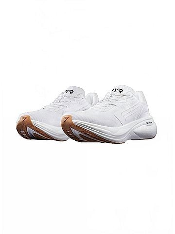 TYR Women's Maverick V1 Runner Shoes in White/Gum (view 2)