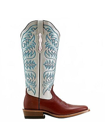 Ariat Women's Futurity Blanche Boots in Brown / White / Blue (view 1)
