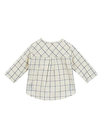 Arsene et Les Pipelettes Baby's Emeo Check Button Top (view 2)