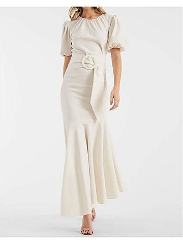 Sachin + Babi Camila Crepe Ruched Mermaid Dress (view 2)
