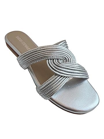 Sarah Stewart Women's Angela Swirl Leather Flat Sandal (view 2)