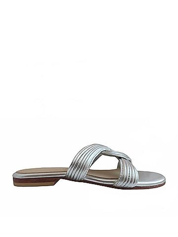 Sarah Stewart Women's Angela Swirl Leather Flat Sandal (view 1)