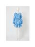 LoveShackFancy Floral Blue Popover Floral Dress Size S - photo 1